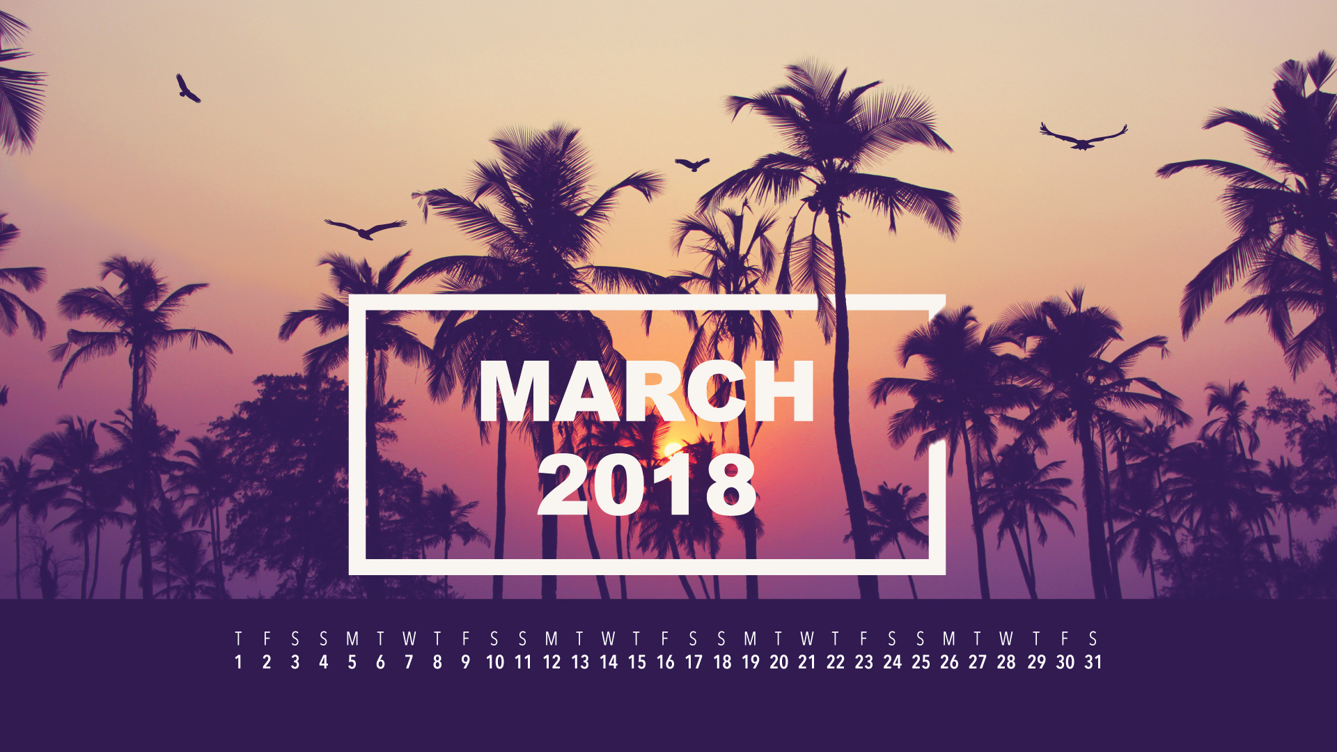 March 2018 Wallpaper - Flicker Leap